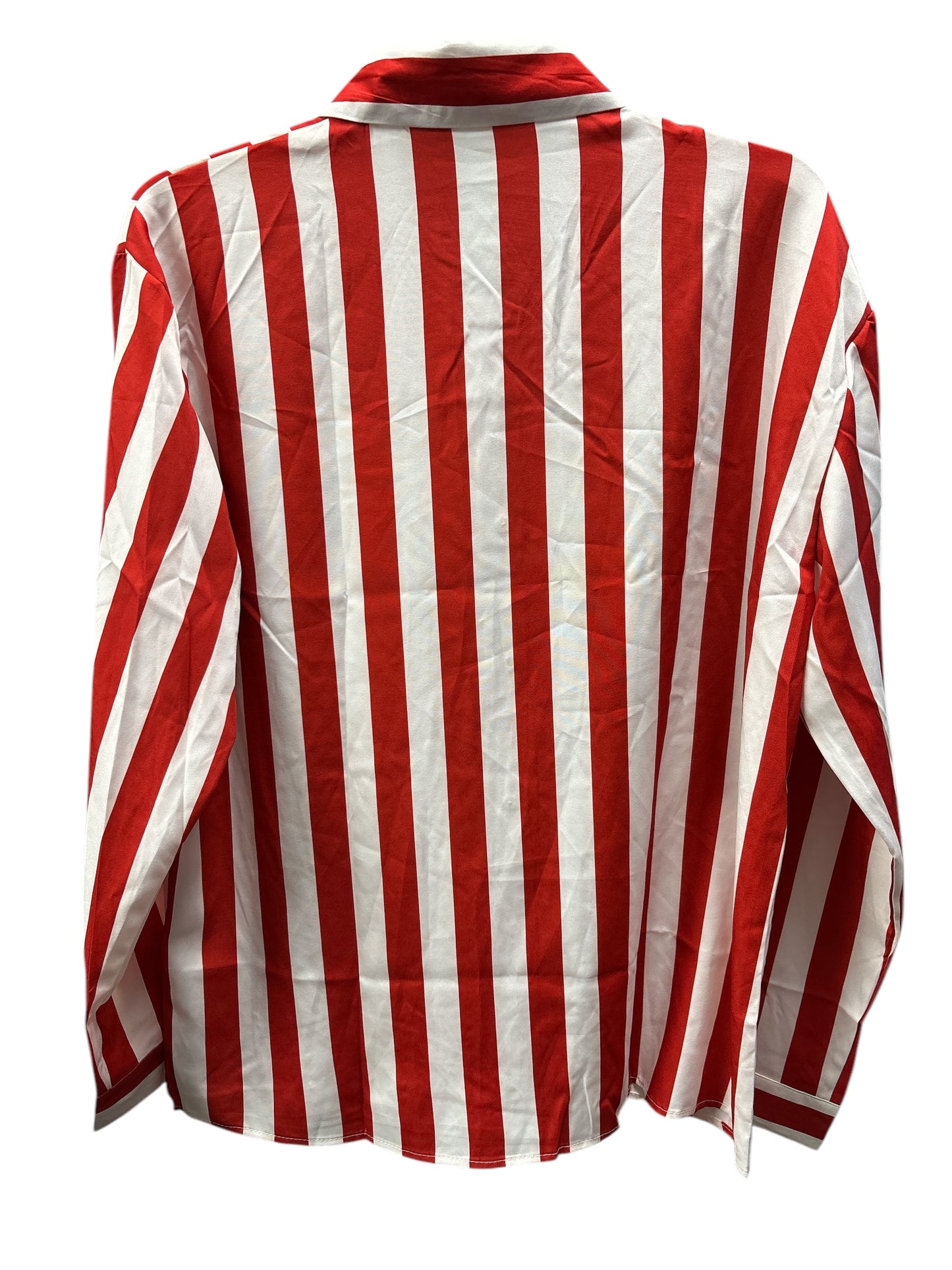 Blouse Long Sleeve By Clothes Mentor In Striped Pattern, Size: L