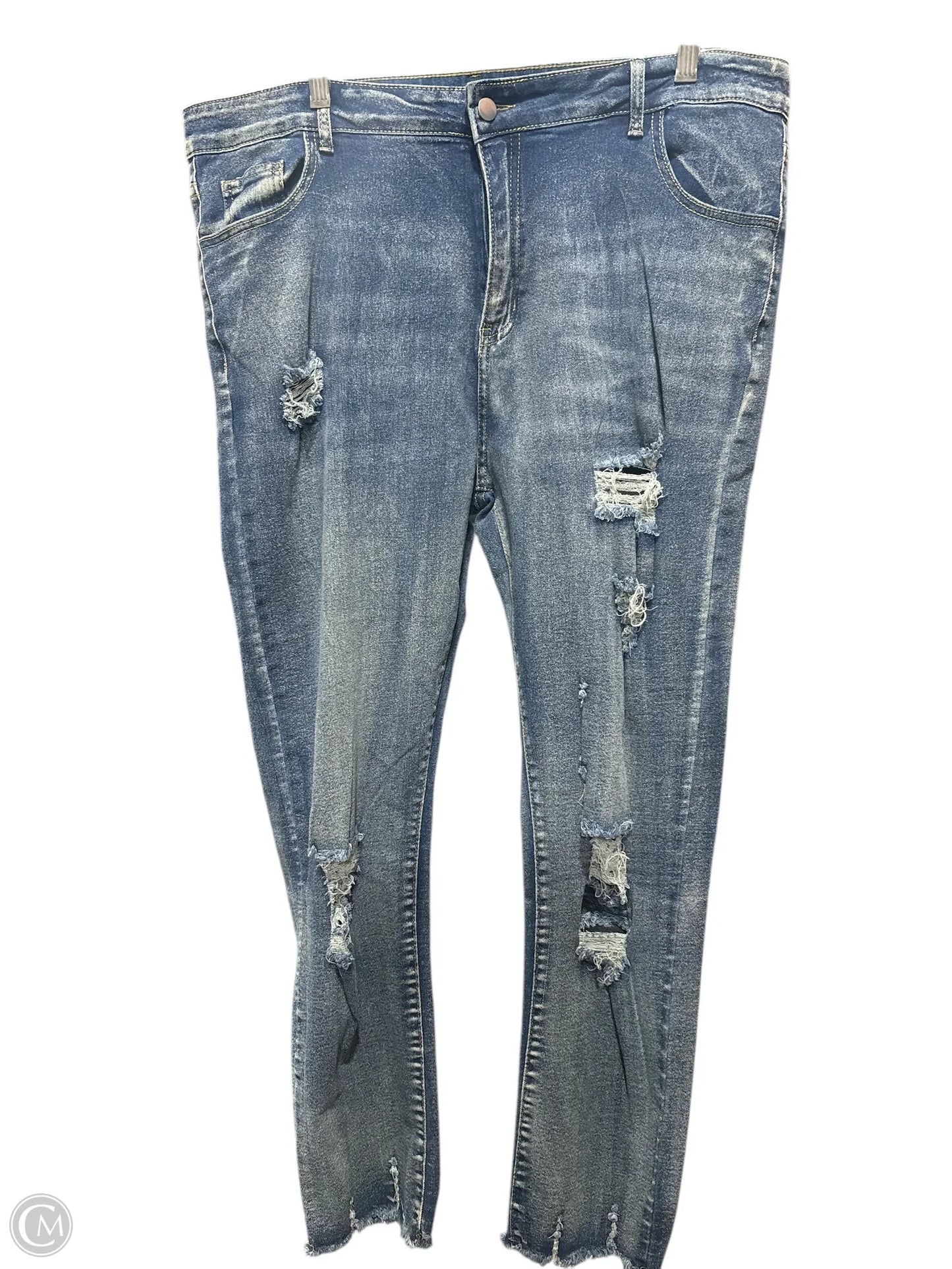 Jeans Skinny By Clothes Mentor In Blue Denim, Size: 2x