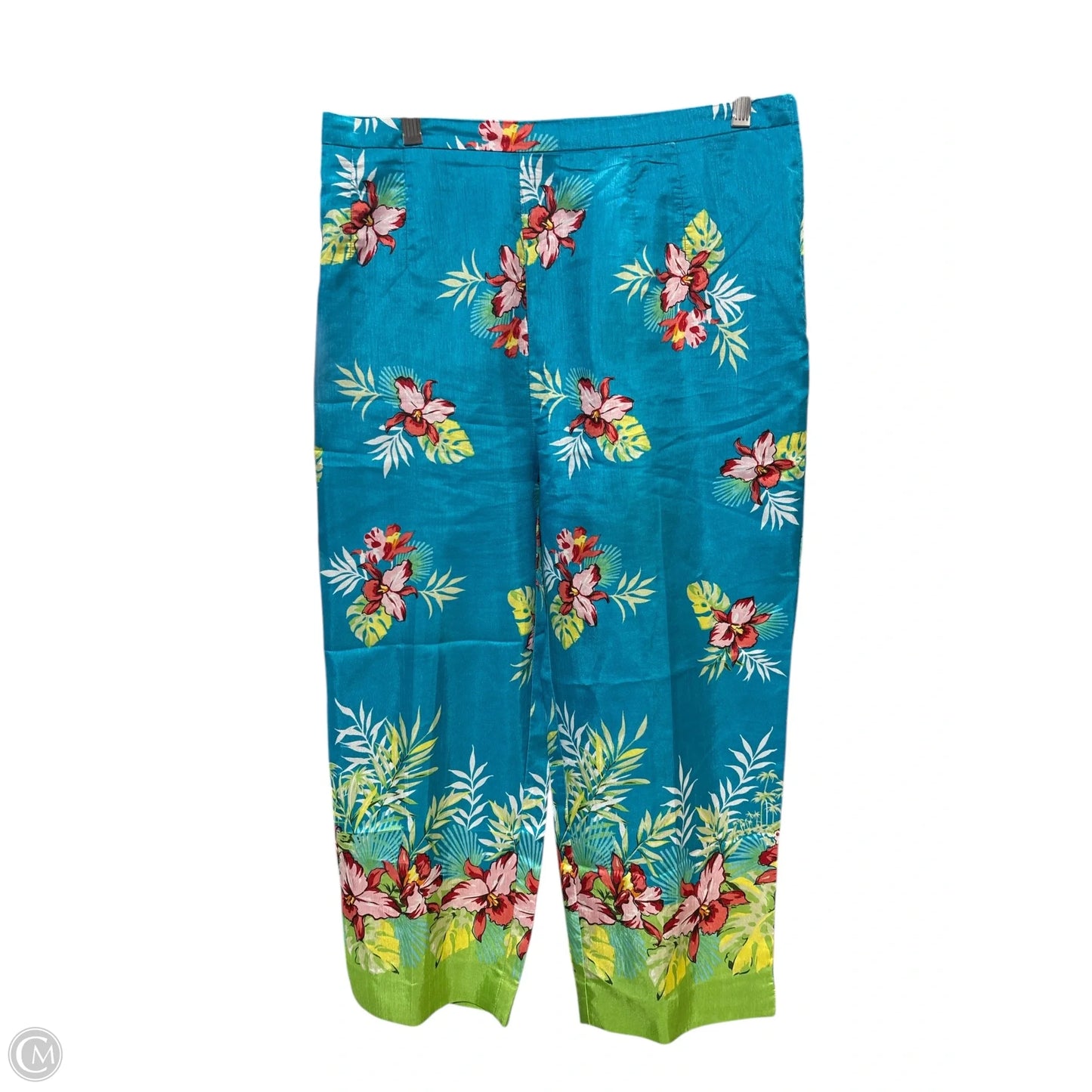 Pants Wide Leg By Clothes Mentor In Floral Print, Size: Xl