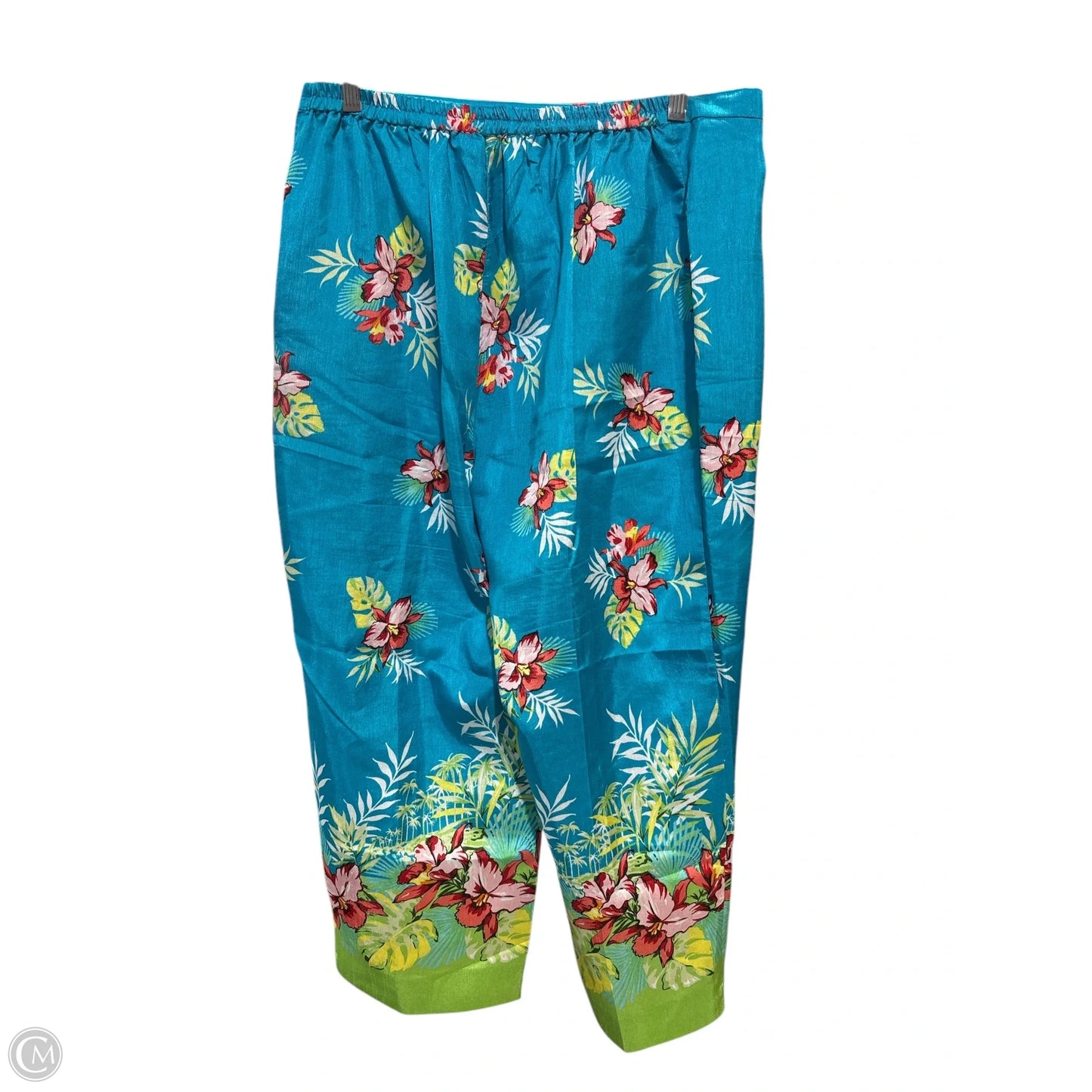 Pants Wide Leg By Clothes Mentor In Floral Print, Size: Xl