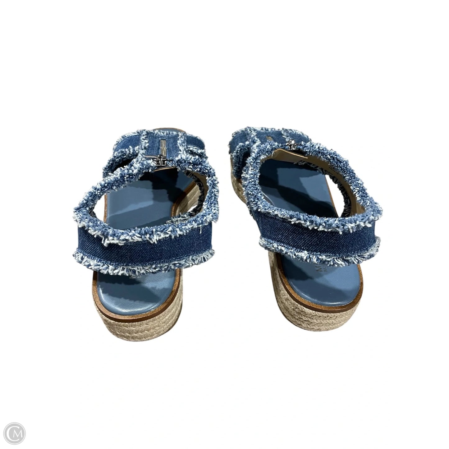 Sandals Designer By Michael Kors In Blue Denim, Size: 8