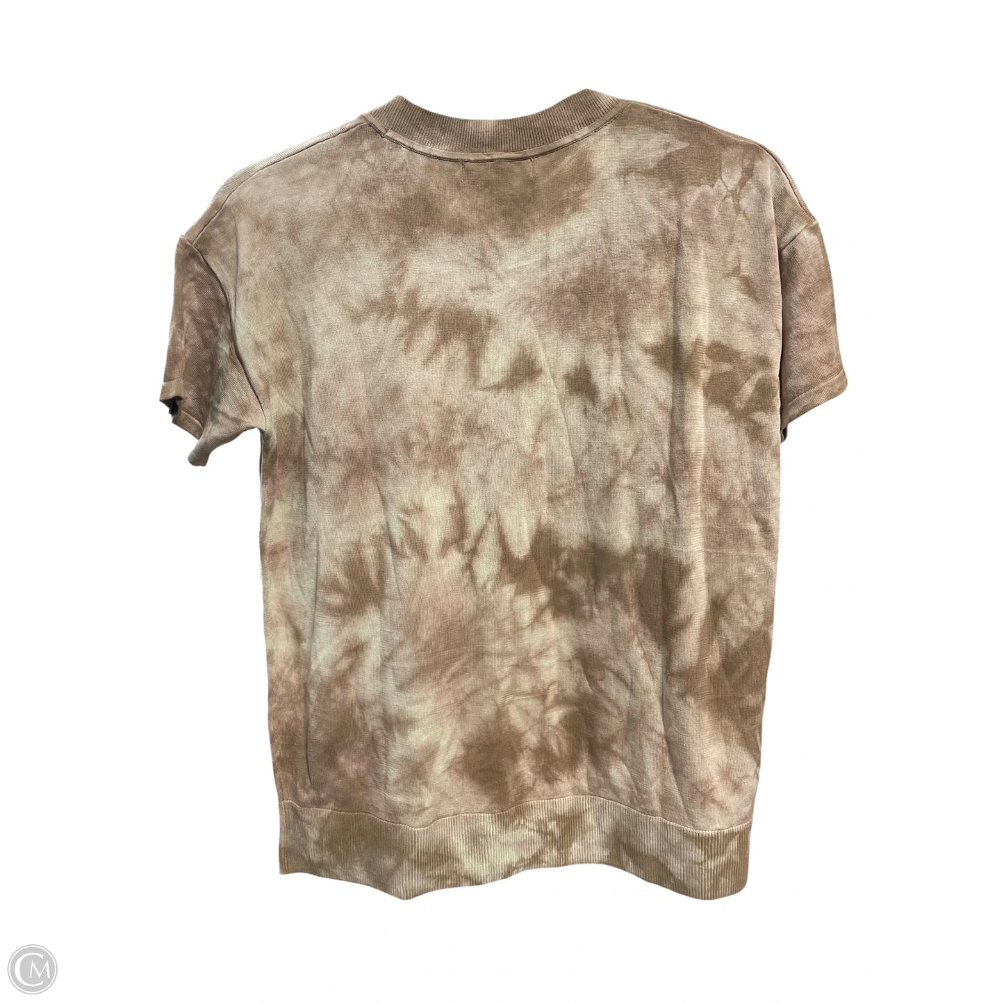 Blouse Short Sleeve By Banana Republic In Brown, Size: S