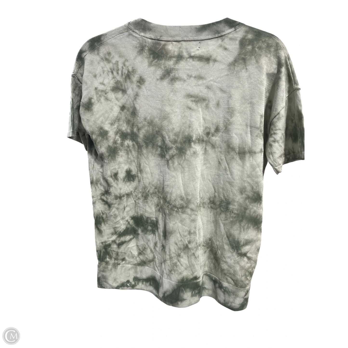 Blouse Short Sleeve By Banana Republic In Green, Size: S