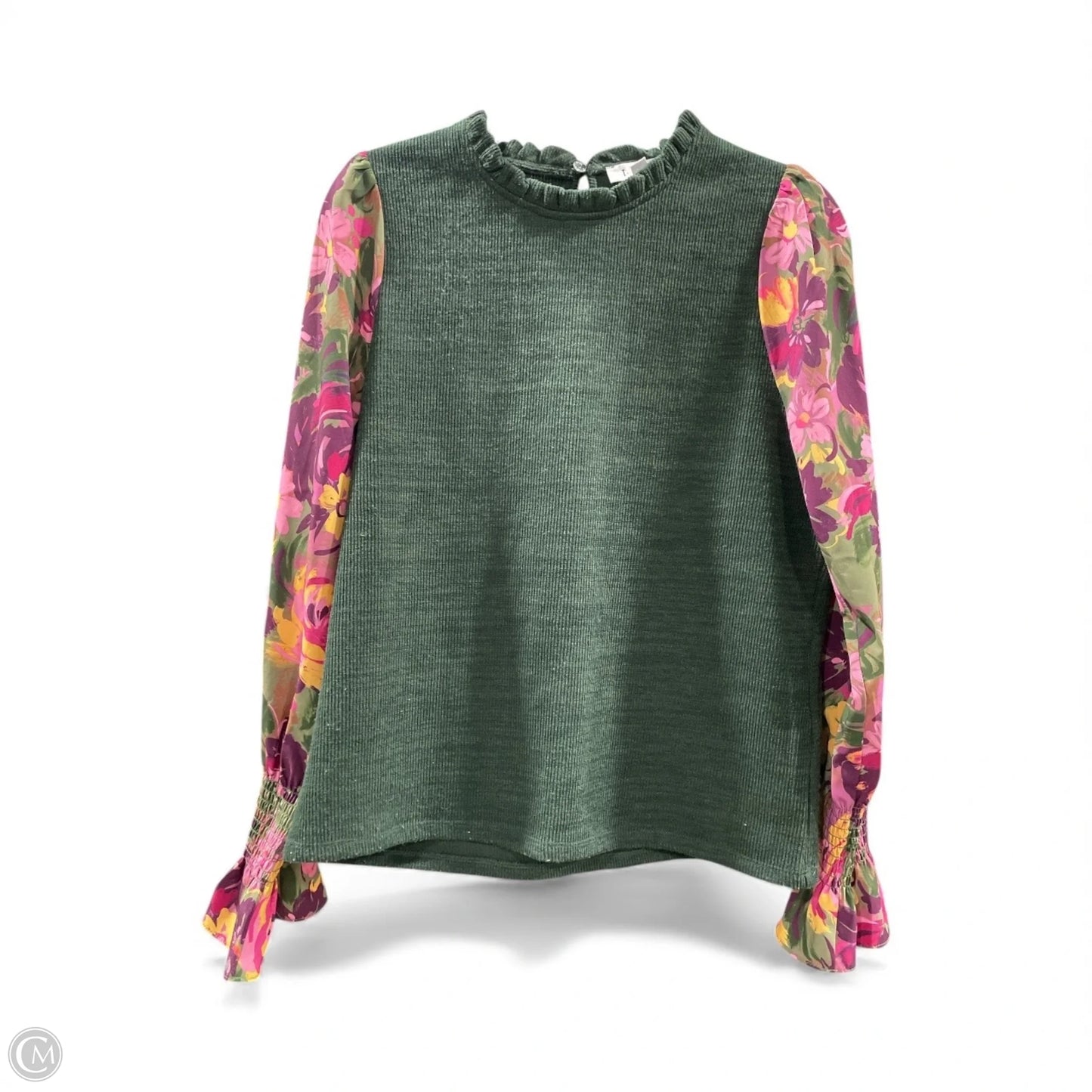 Blouse Long Sleeve By Thml In Floral Print, Size: L