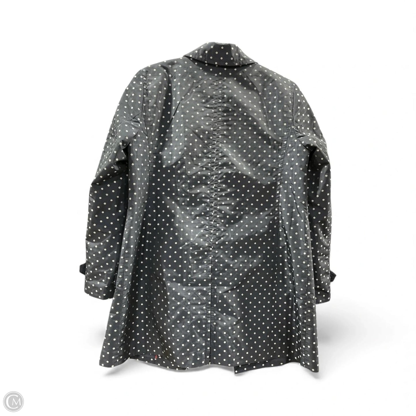 Coat Raincoat By Talbots In Polkadot Pattern, Size: 12