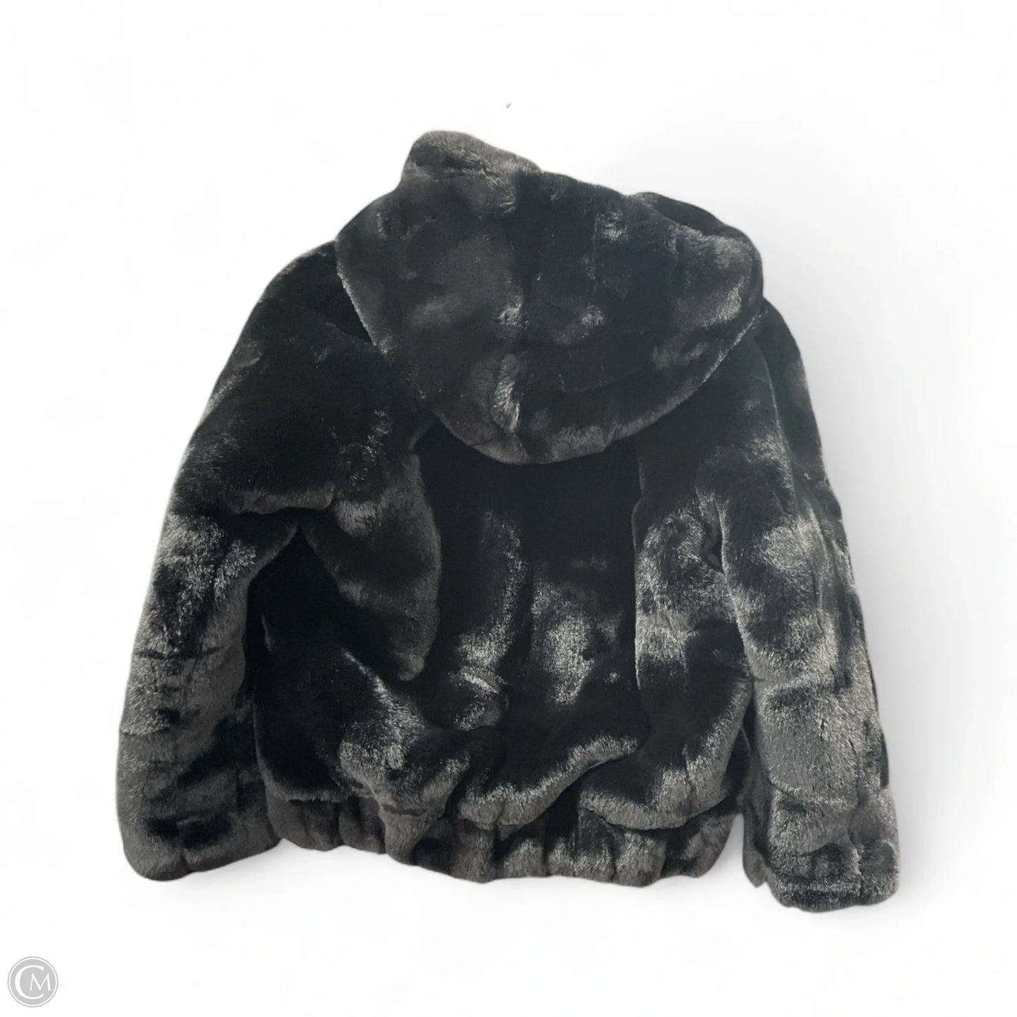 Coat Faux Fur & Sherpa By Gap In Black, Size: S