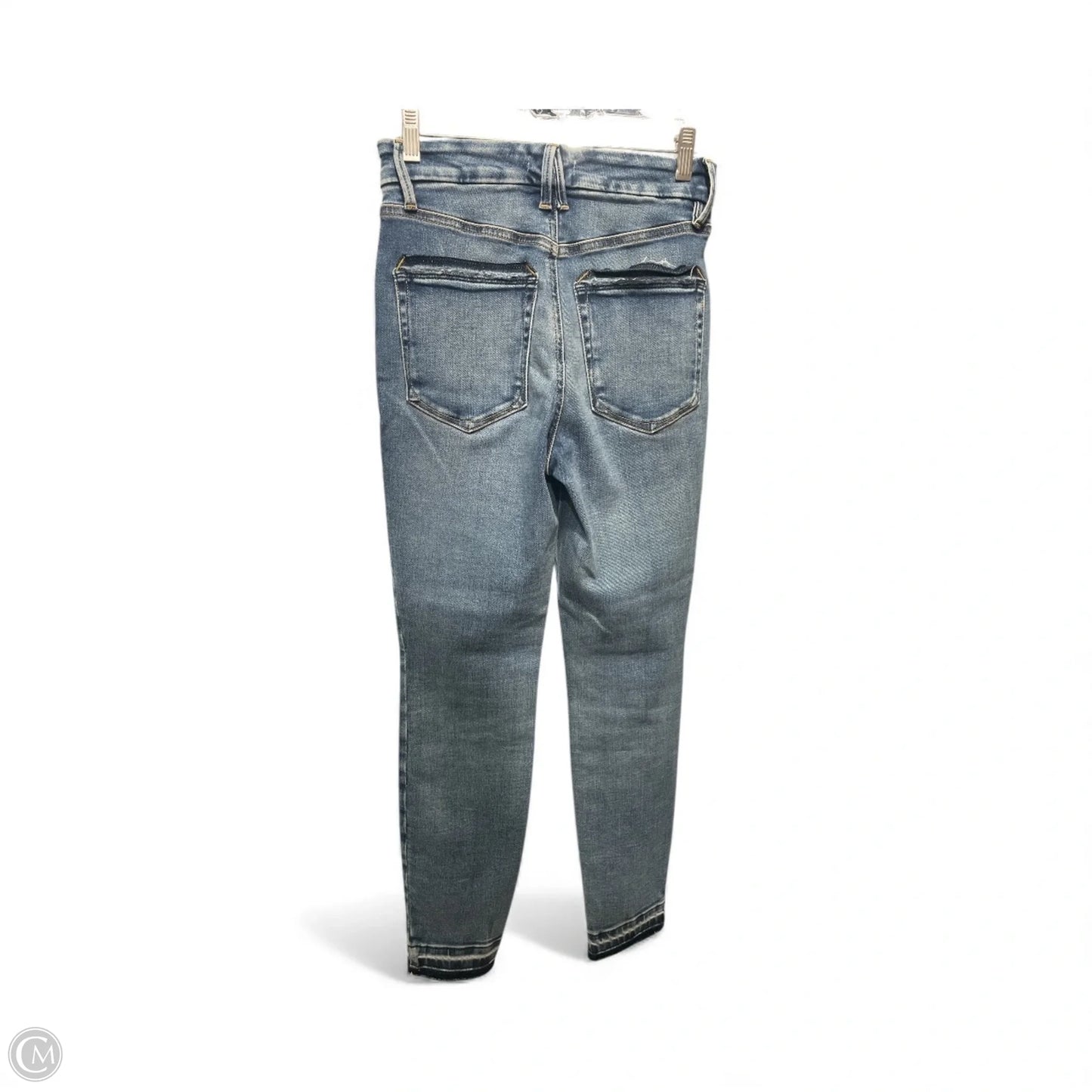 Jeans Skinny By Good American In Blue Denim, Size: 4
