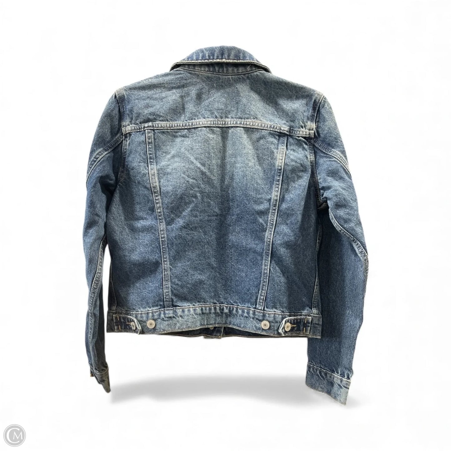 Jacket Denim By Lucky Brand In Blue Denim, Size: S