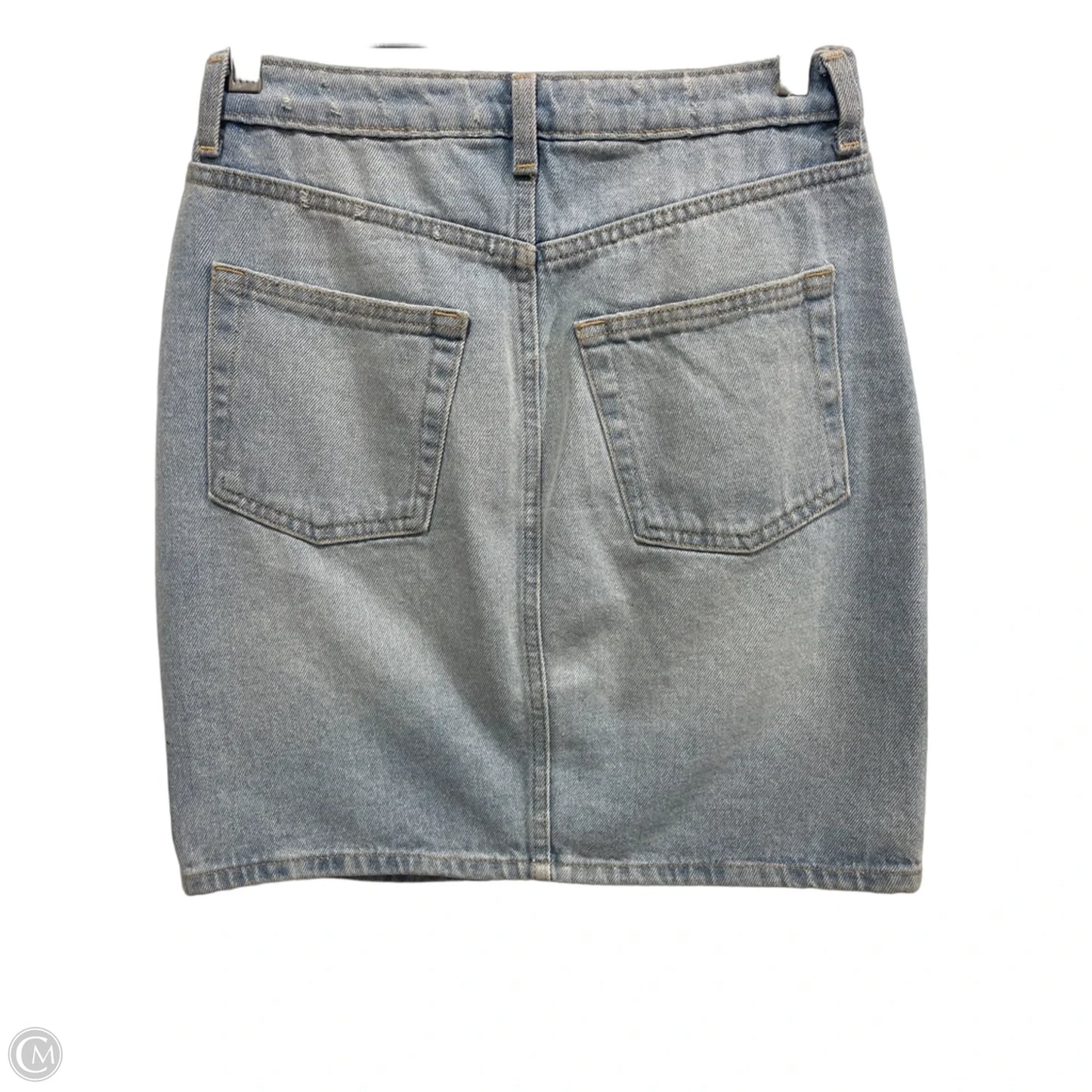 Skirt Midi By H&m In Blue Denim, Size: S