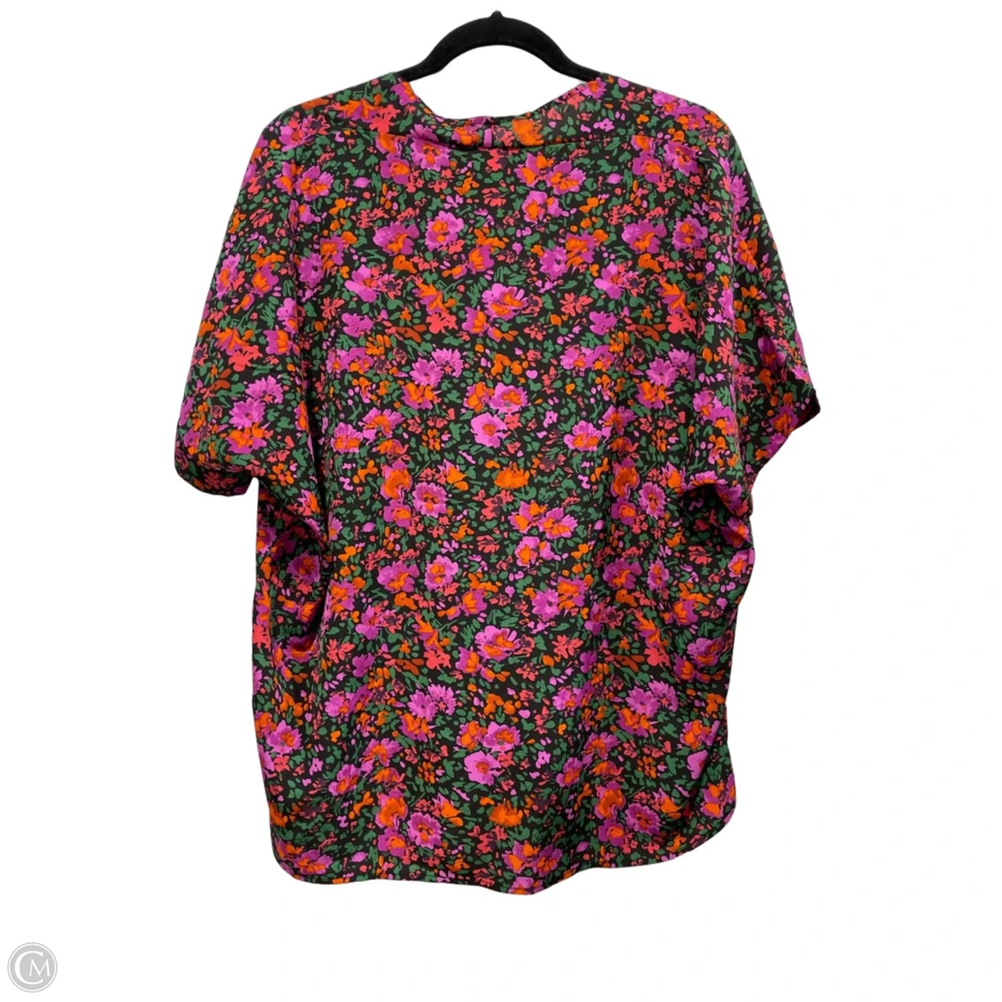 Blouse Short Sleeve By Clothes Mentor In Floral Print, Size: S