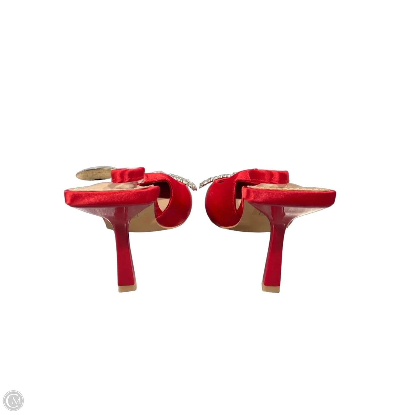 Shoes Heels Kitten By Clothes Mentor In Red, Size: 8.5