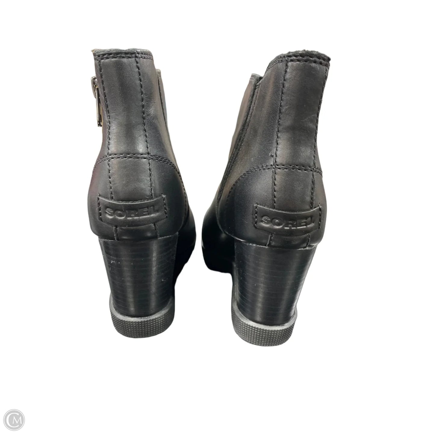 Boots Ankle Heels By Sorel In Black, Size: 8