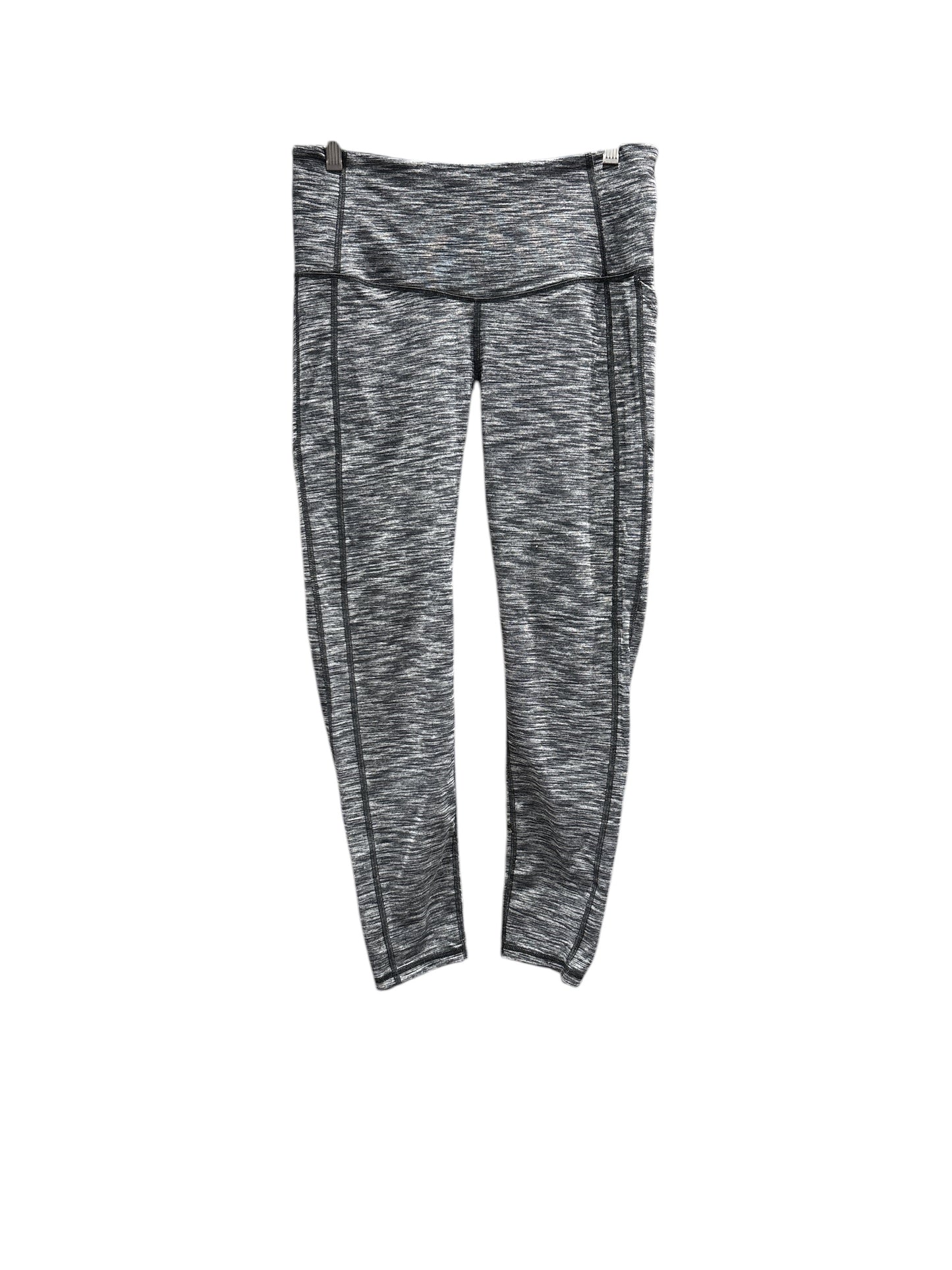 Athletic Leggings By Victorias Secret In Black & Grey, Size: L