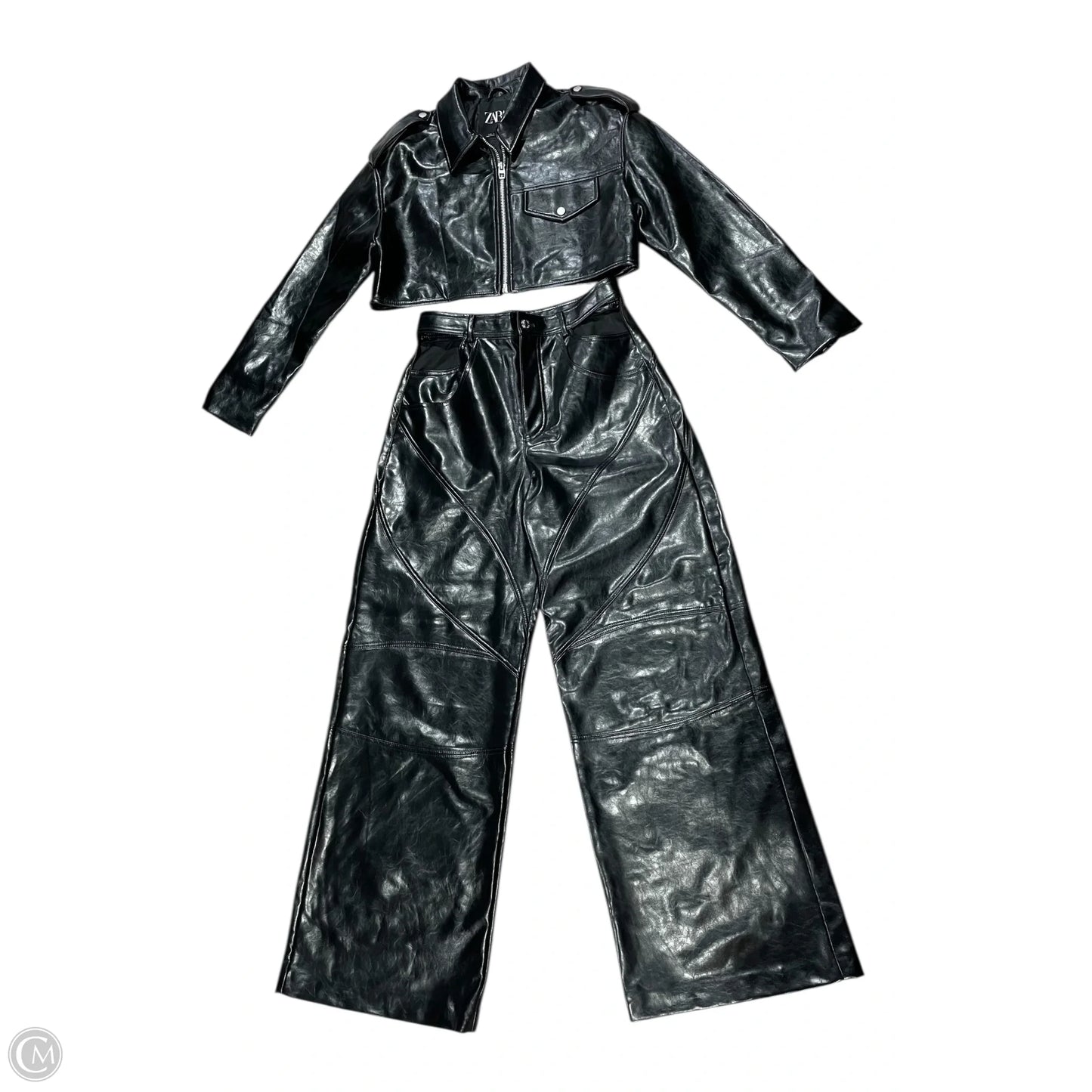 Pants Set 2pc By Zara Women In Black, Size: L
