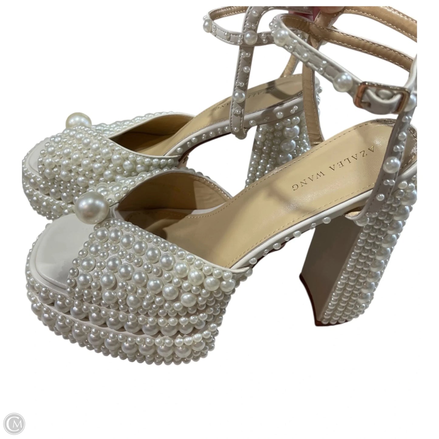 Shoes Heels Block By Clothes Mentor In White, Size: 10
