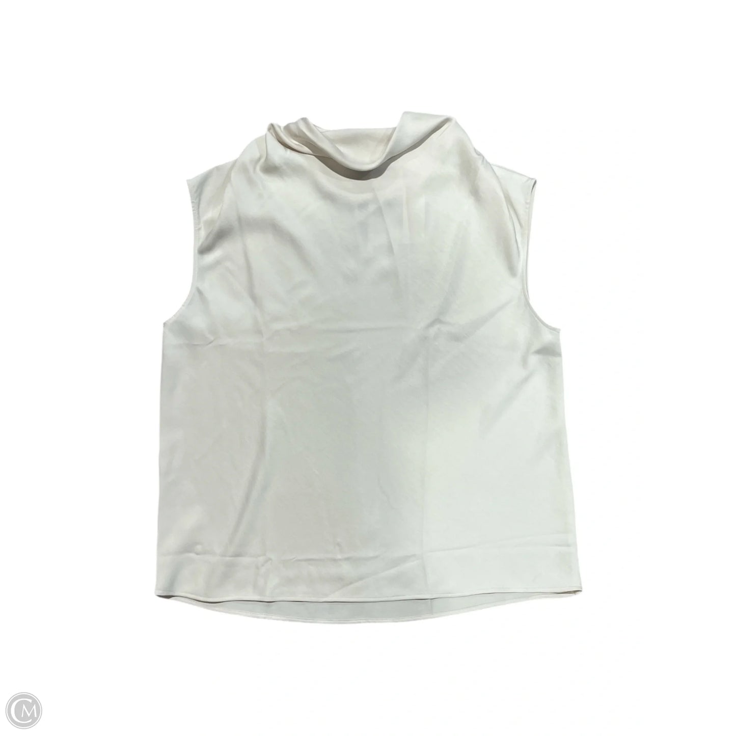 Blouse Sleeveless By Loft In Cream, Size: L