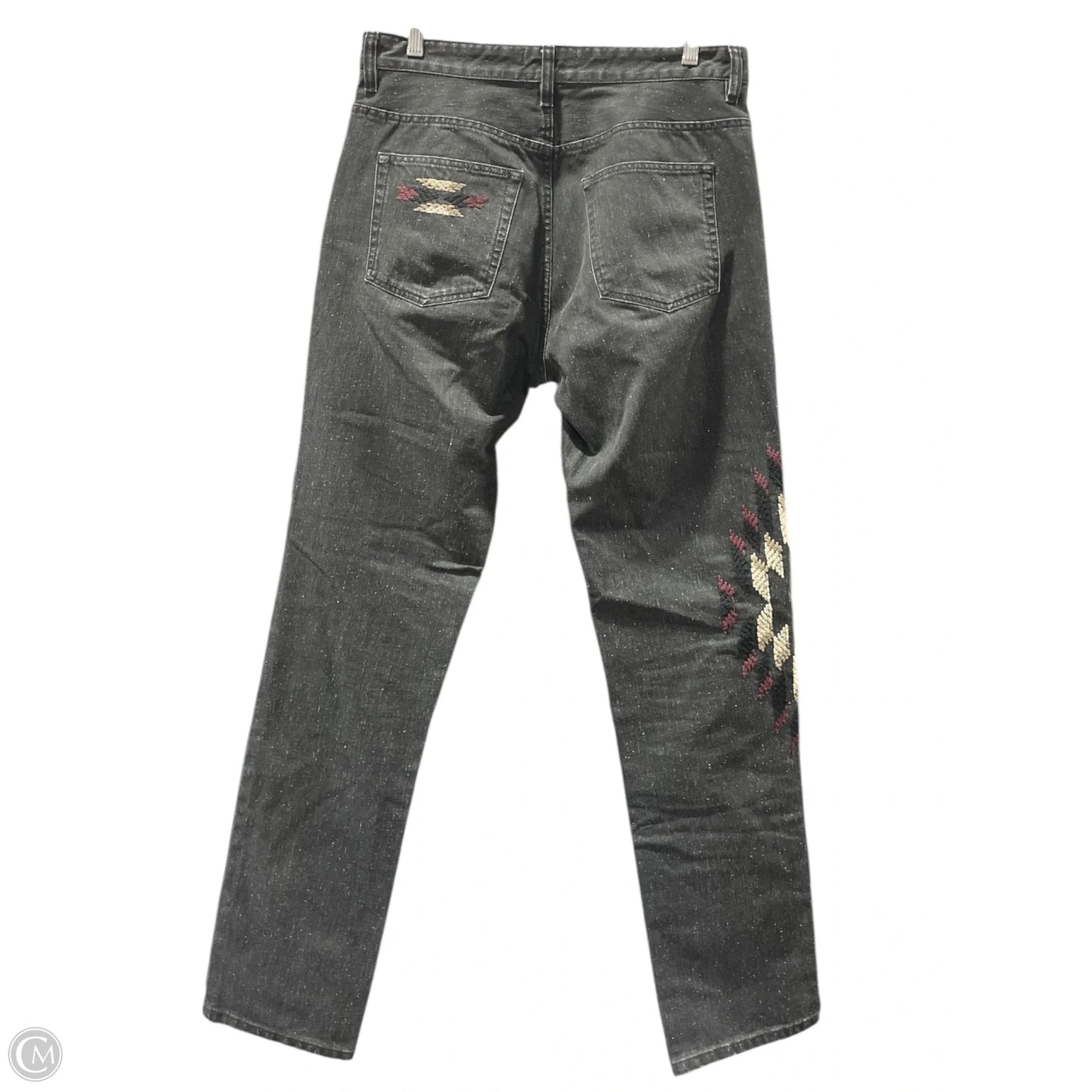 Jeans Designer By Isabel Marant In Black Denim, Size: L