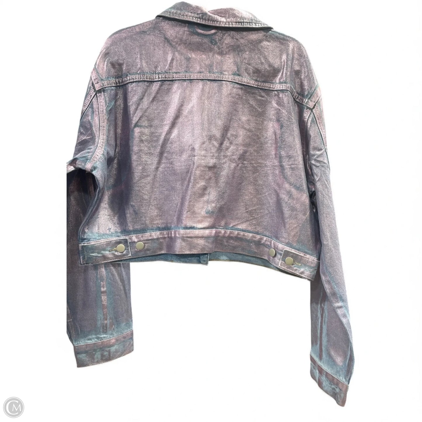 Jacket Denim By Fashion Nova In Purple, Size: 2x