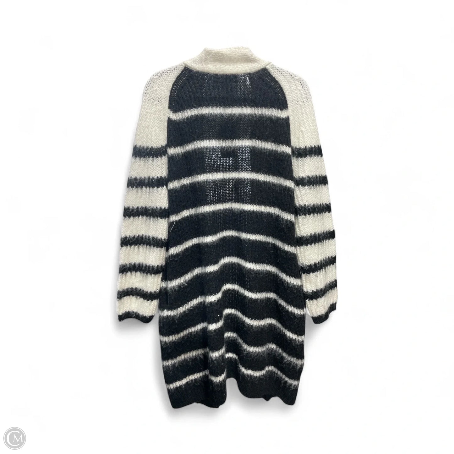 Cardigan Designer By All Saints In Black & Cream, Size: Xs