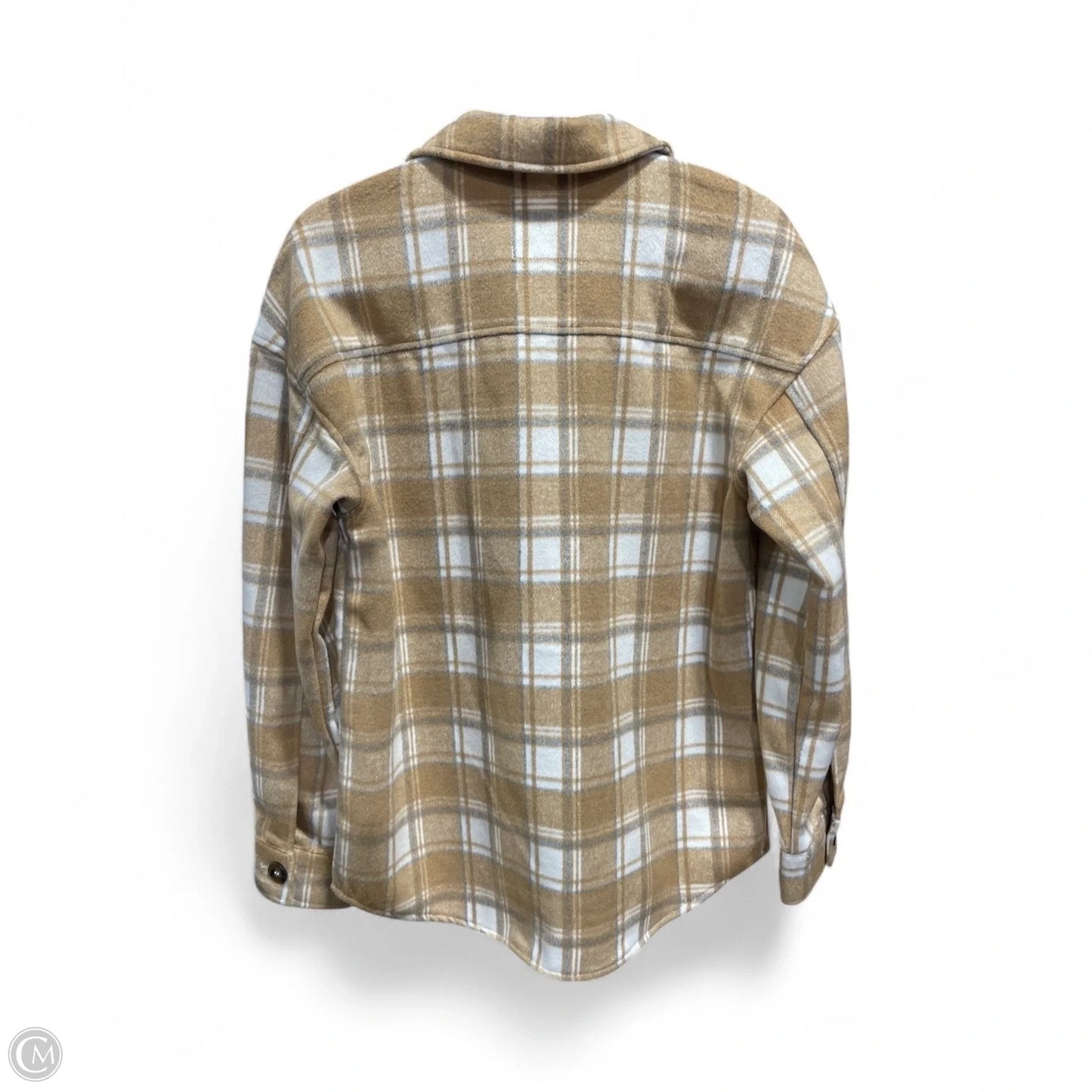 Jacket Shirt By Avec Les Filles In Plaid Pattern, Size: S