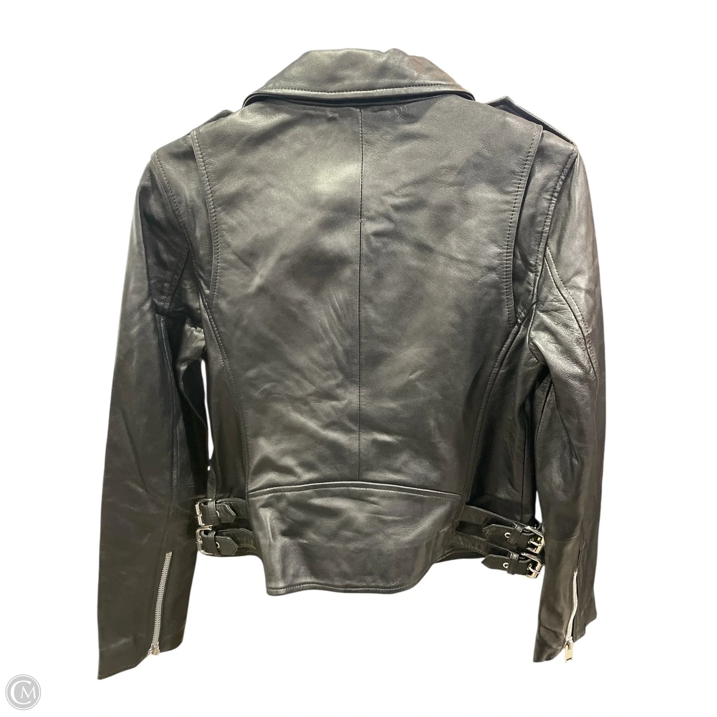 Jacket Moto Leather By Walter Baker In Black, Size: M