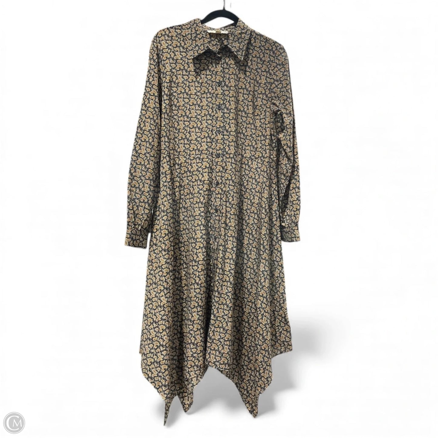 Dress Casual Maxi By Michael By Michael Kors In Paisley Print, Size: L