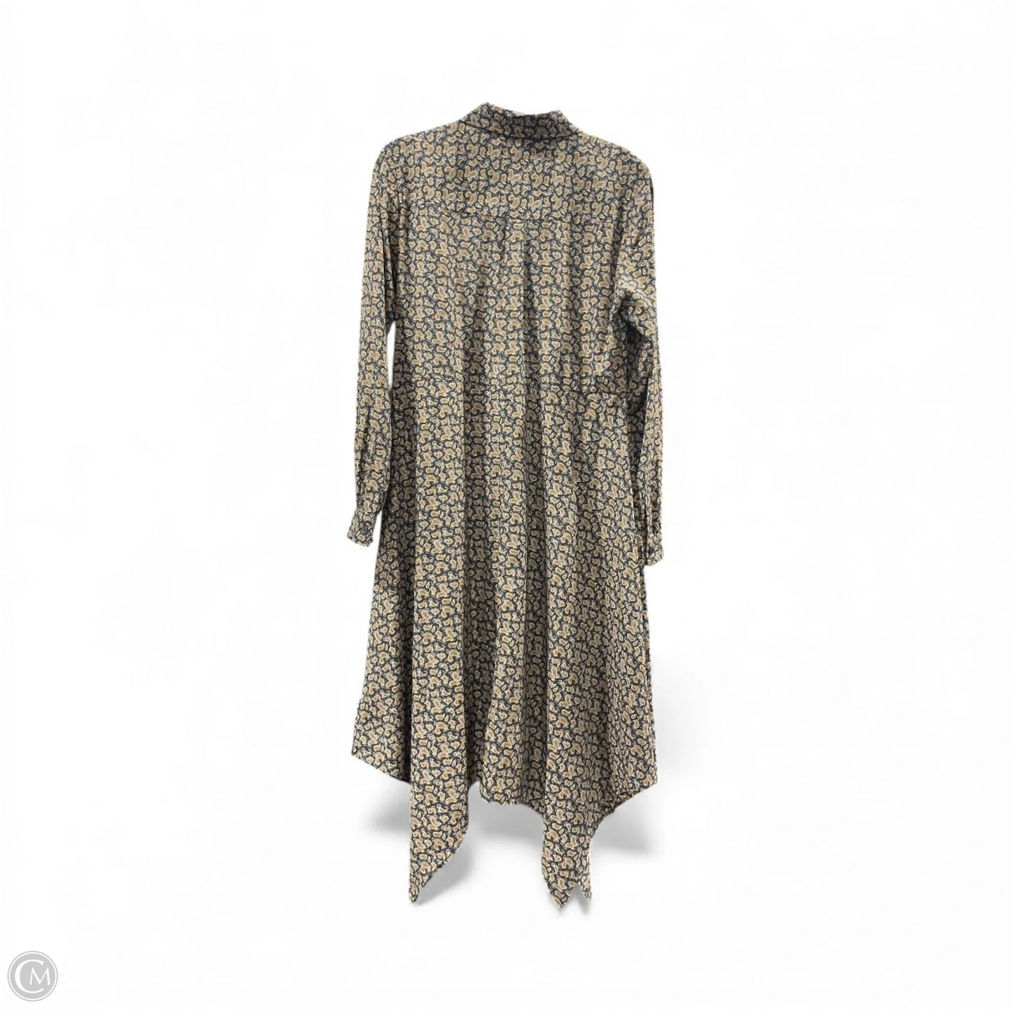 Dress Casual Maxi By Michael By Michael Kors In Paisley Print, Size: L