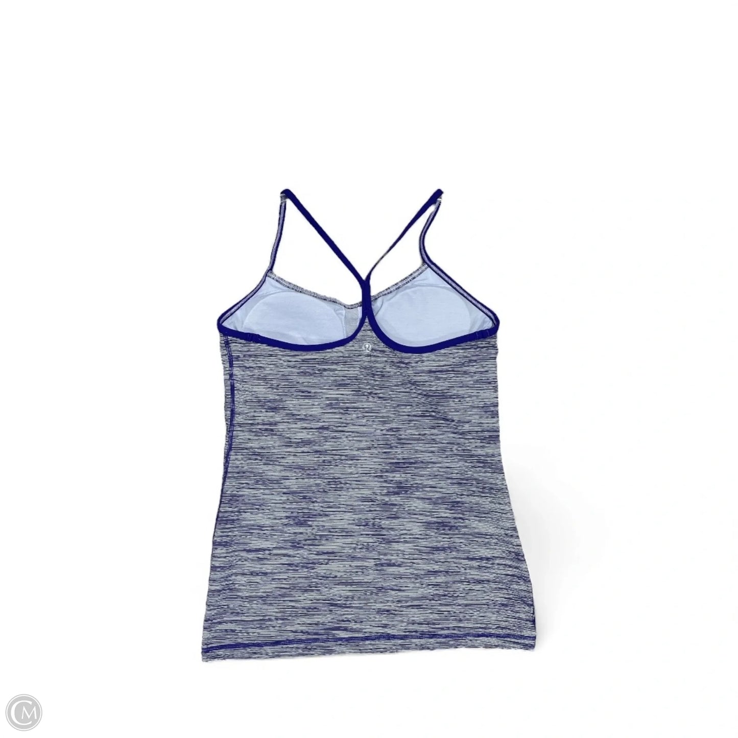 Athletic Tank Top By Lululemon In Purple & White, Size: 10