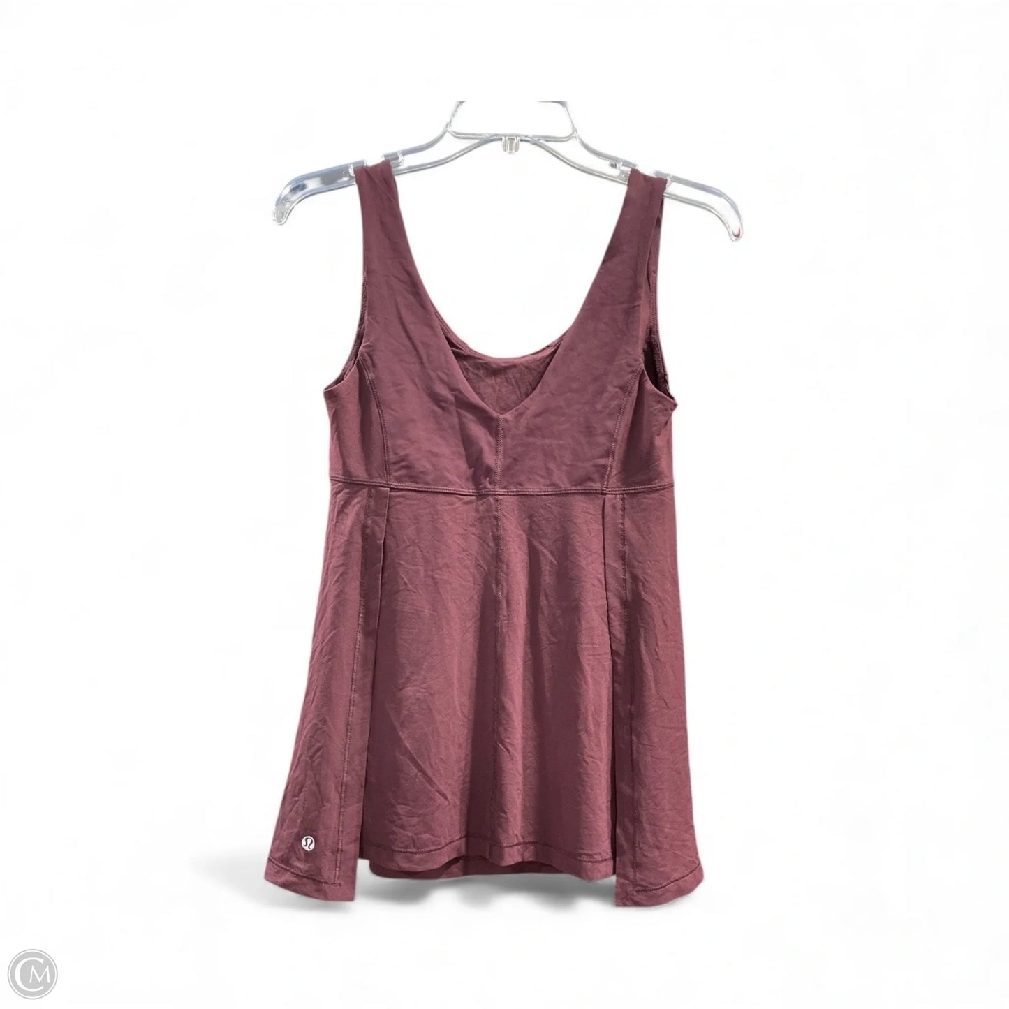 Athletic Tank Top By Lululemon In Maroon, Size: 8