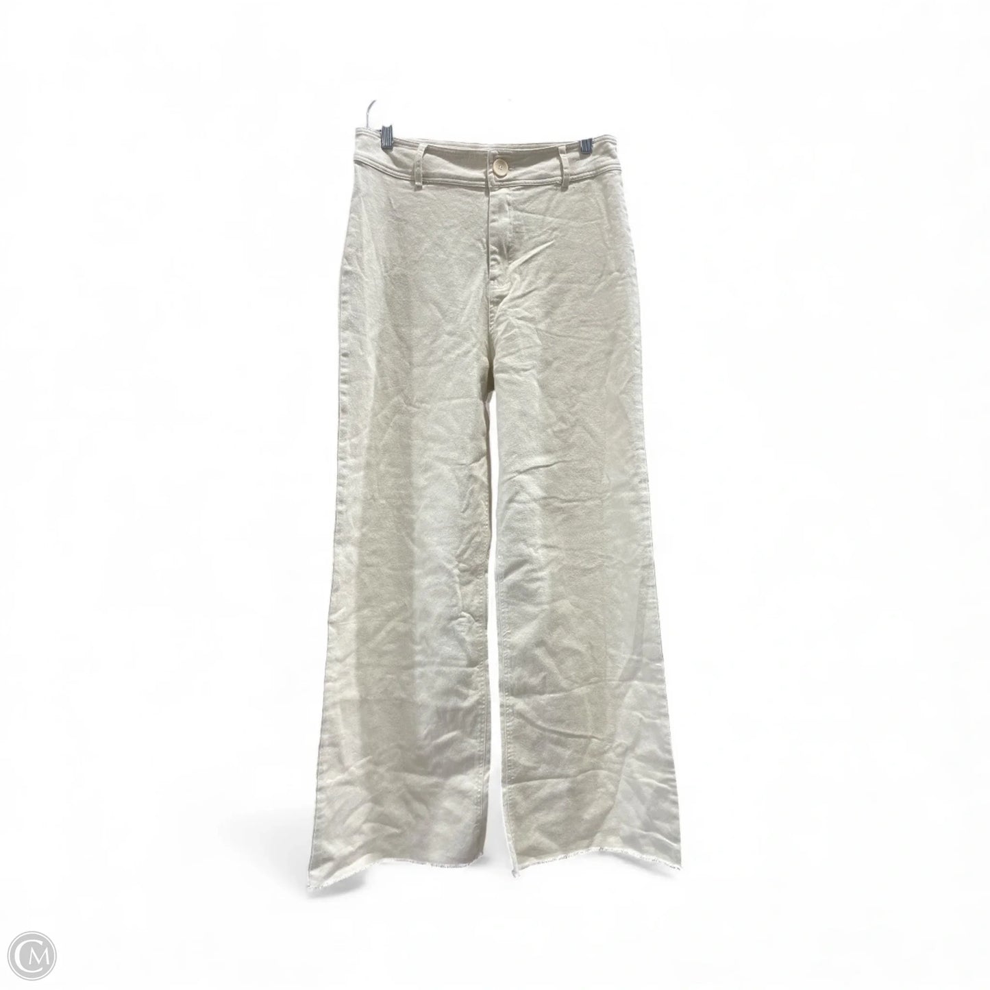 Pants Wide Leg By Miss Love In Cream, Size: L