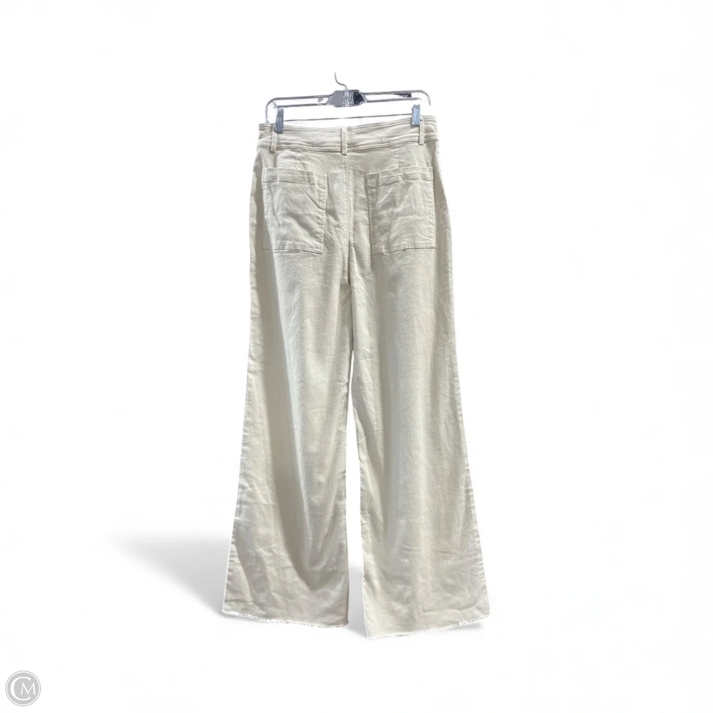 Pants Wide Leg By Miss Love In Cream, Size: L