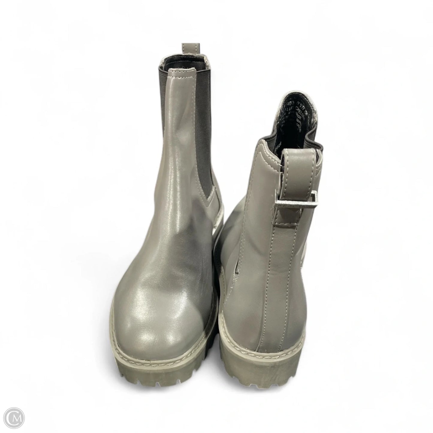 Boots Ankle Flats By Kenneth Cole Reaction In Grey, Size: 9.5