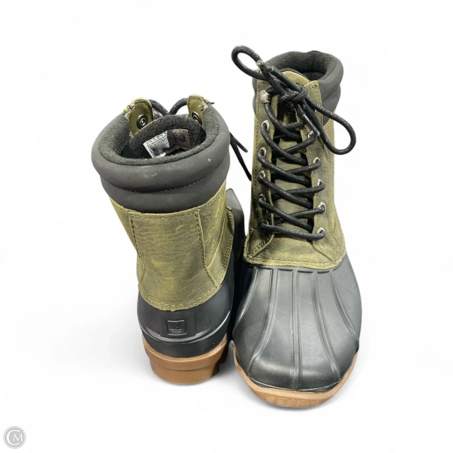 Boots Hiking By Sperry In Black & Green, Size: 9