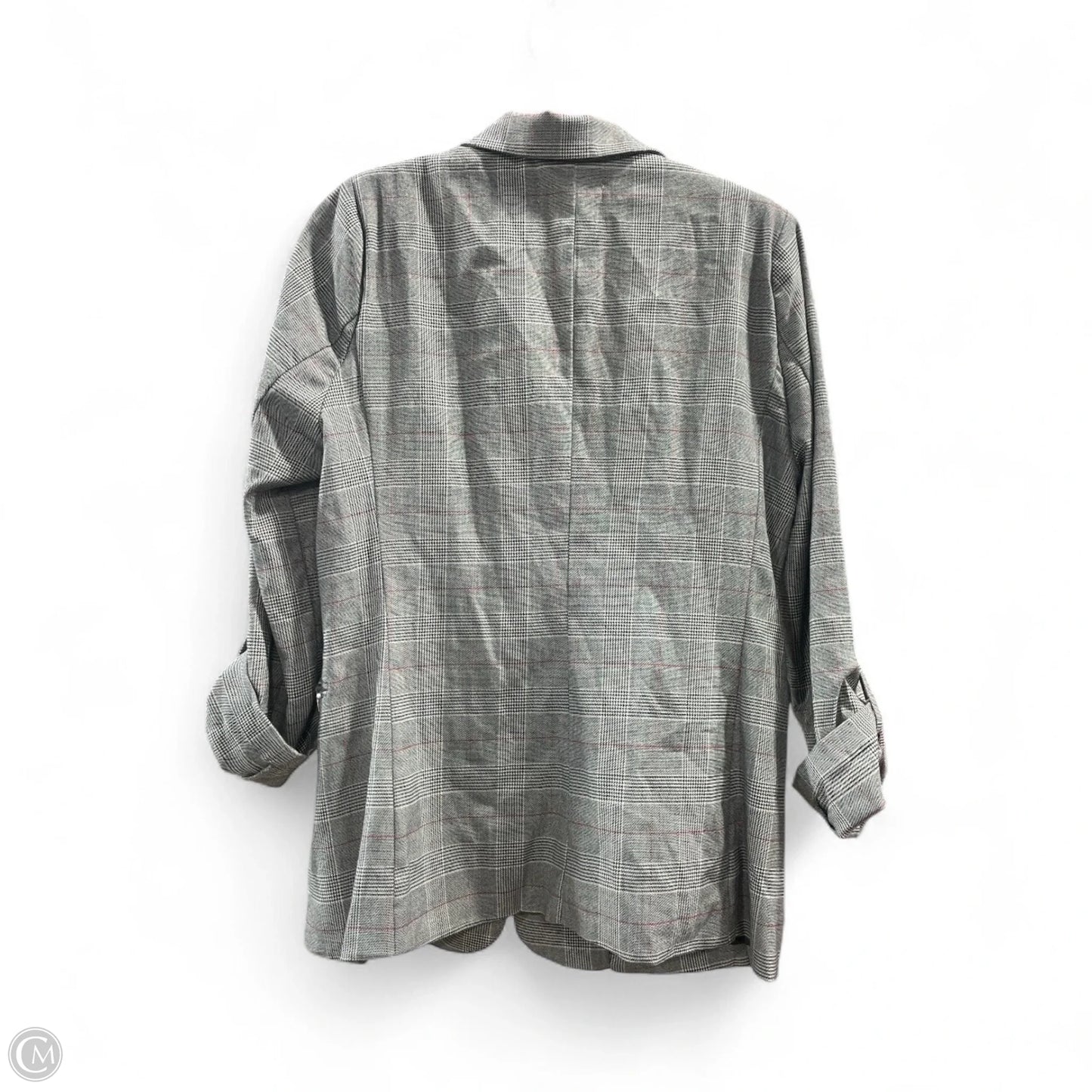Blazer By Carly Jean In Plaid Pattern, Size: L