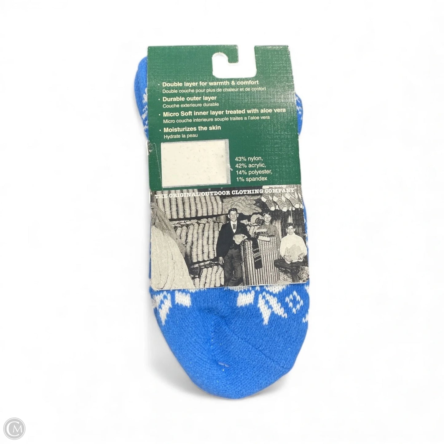 Socks By Woolrich In Blue & White, Size: Osfm