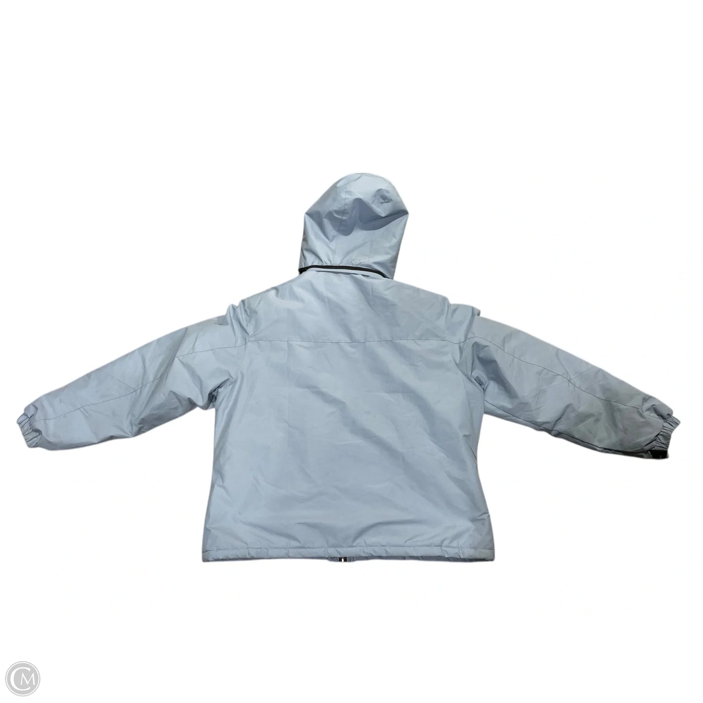 Coat Raincoat By Clothes Mentor In Blue, Size: 2x