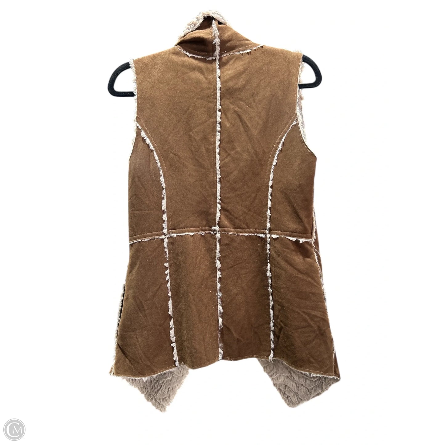 Vest Faux Fur & Sherpa By Altard State In Brown, Size: M