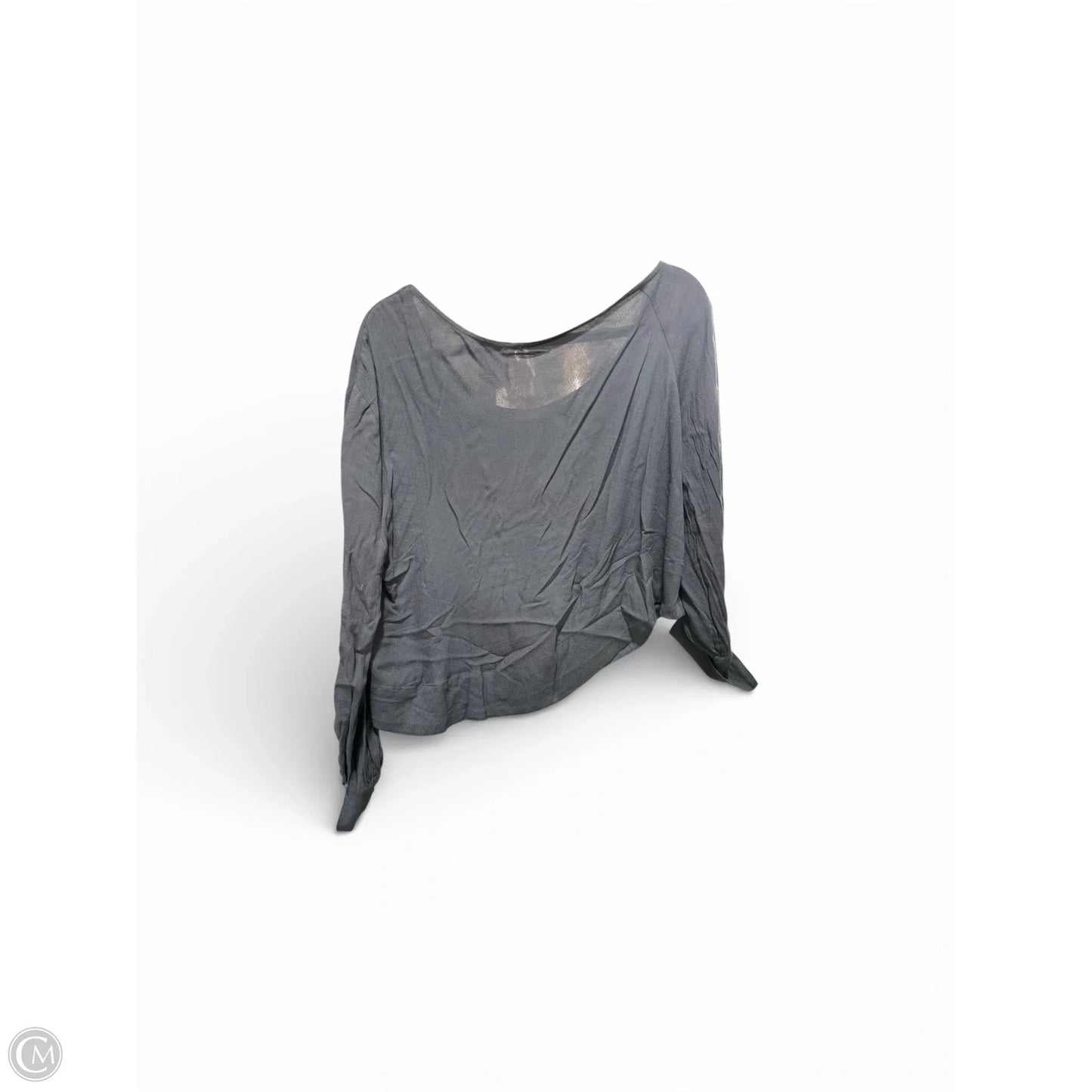 Blouse Long Sleeve By Free People In Navy, Size: S