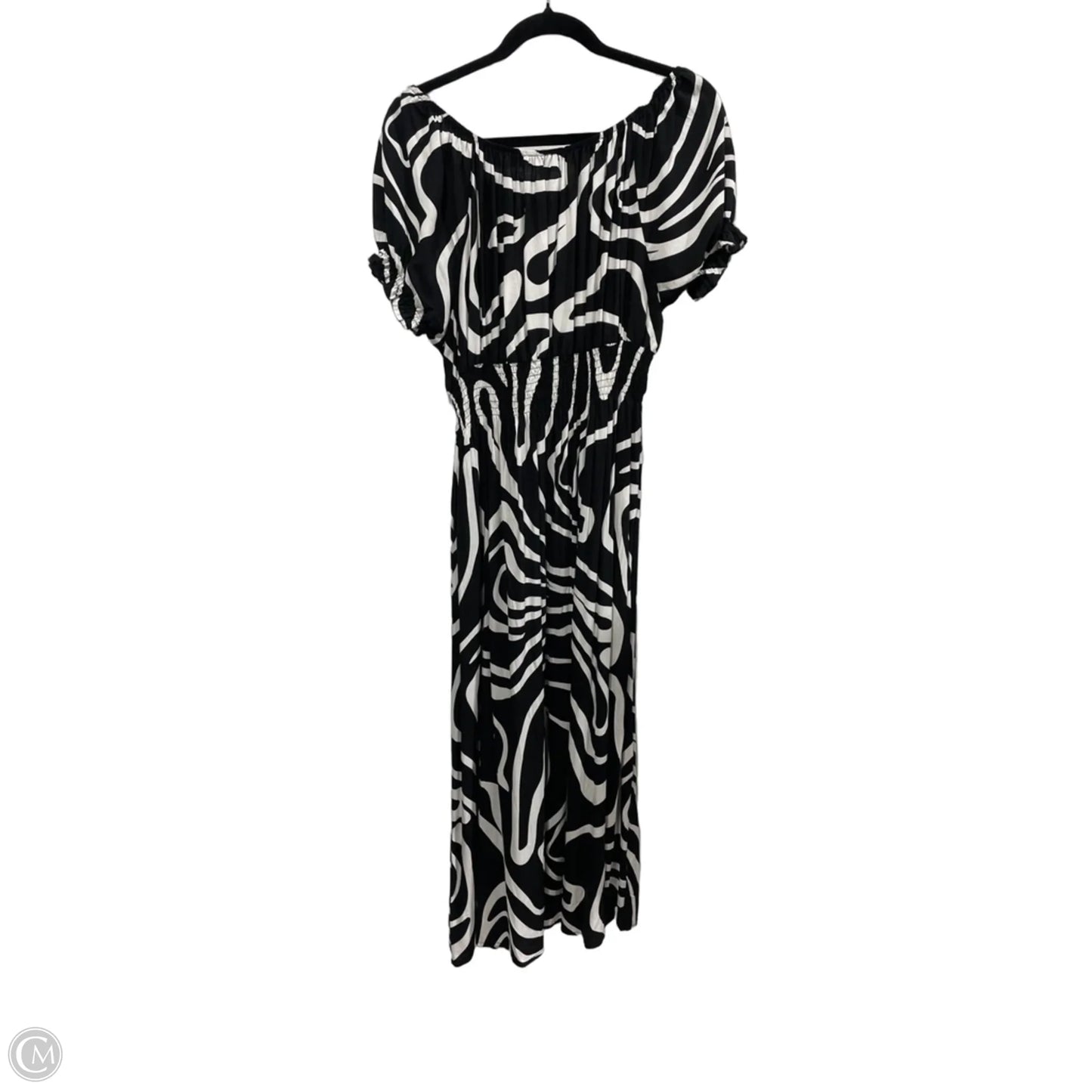Dress Casual Maxi By Clothes Mentor In Black & White, Size: 2x
