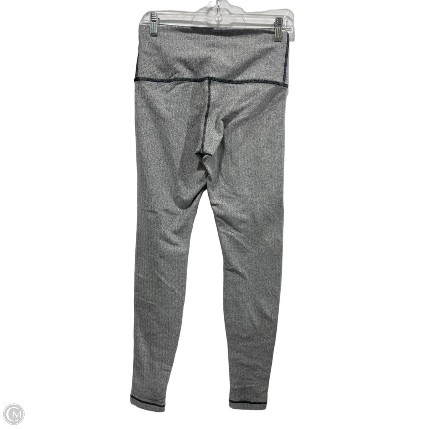 Athletic Leggings By Lululemon In Black & Grey, Size: 8