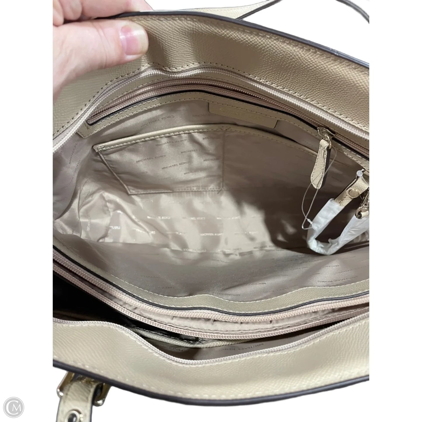 Handbag Leather By Michael By Michael Kors, Size: Large