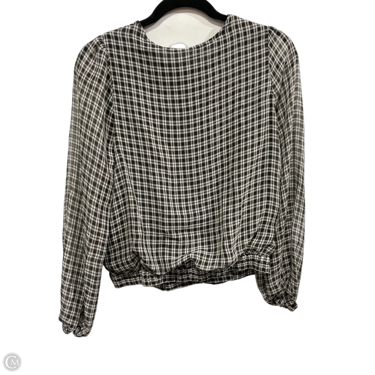 Top Long Sleeve By Mi Ami In Plaid Pattern, Size: S