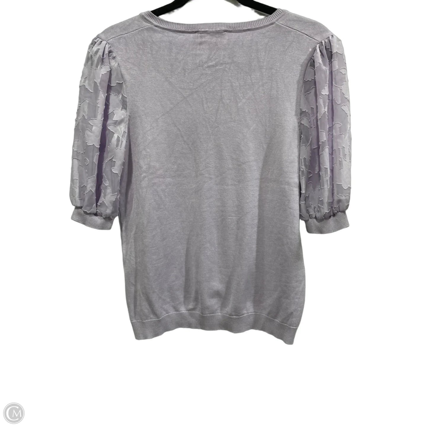 Top Short Sleeve By Adrianna Papell In Purple, Size: S