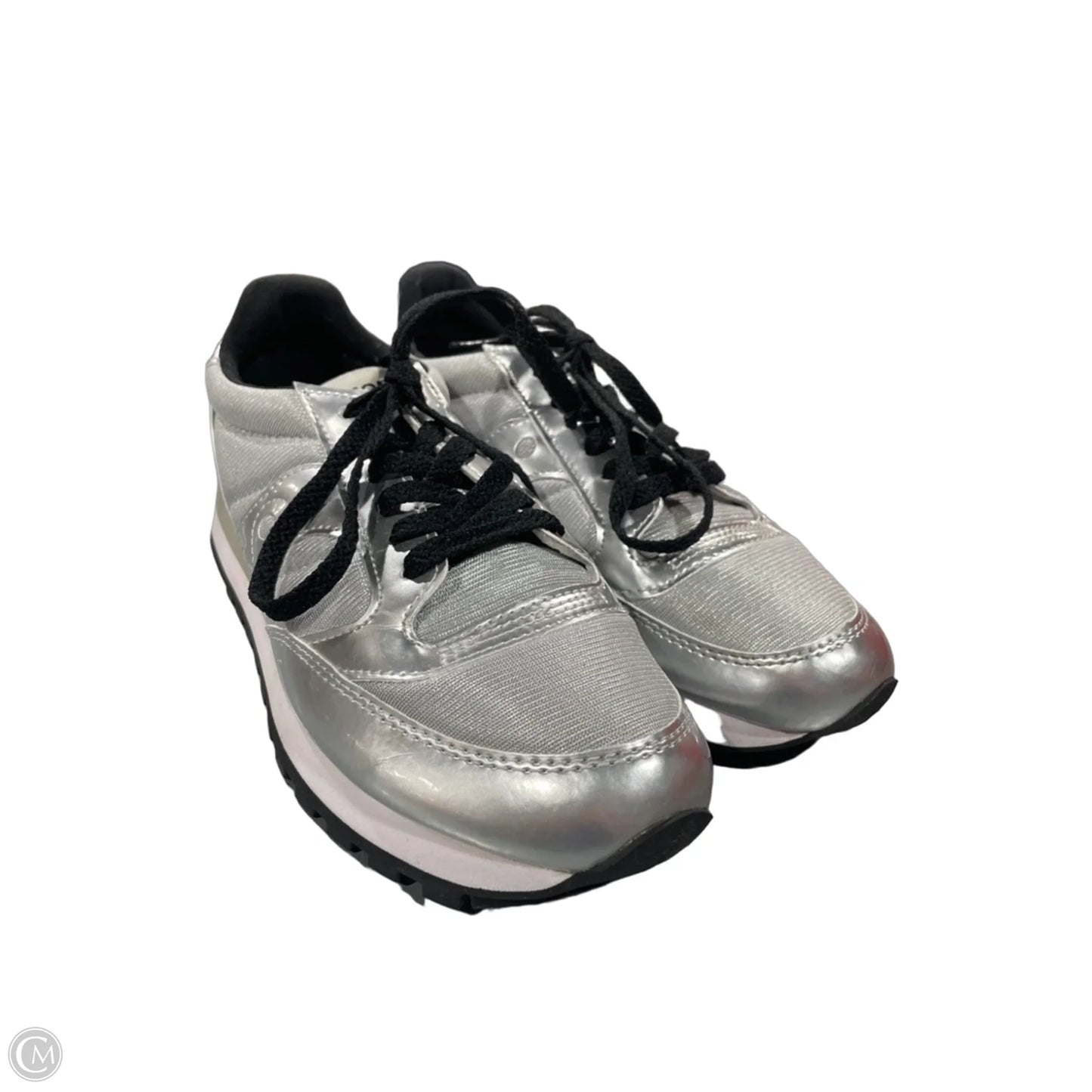 Shoes Sneakers By Clothes Mentor In Silver, Size: 7