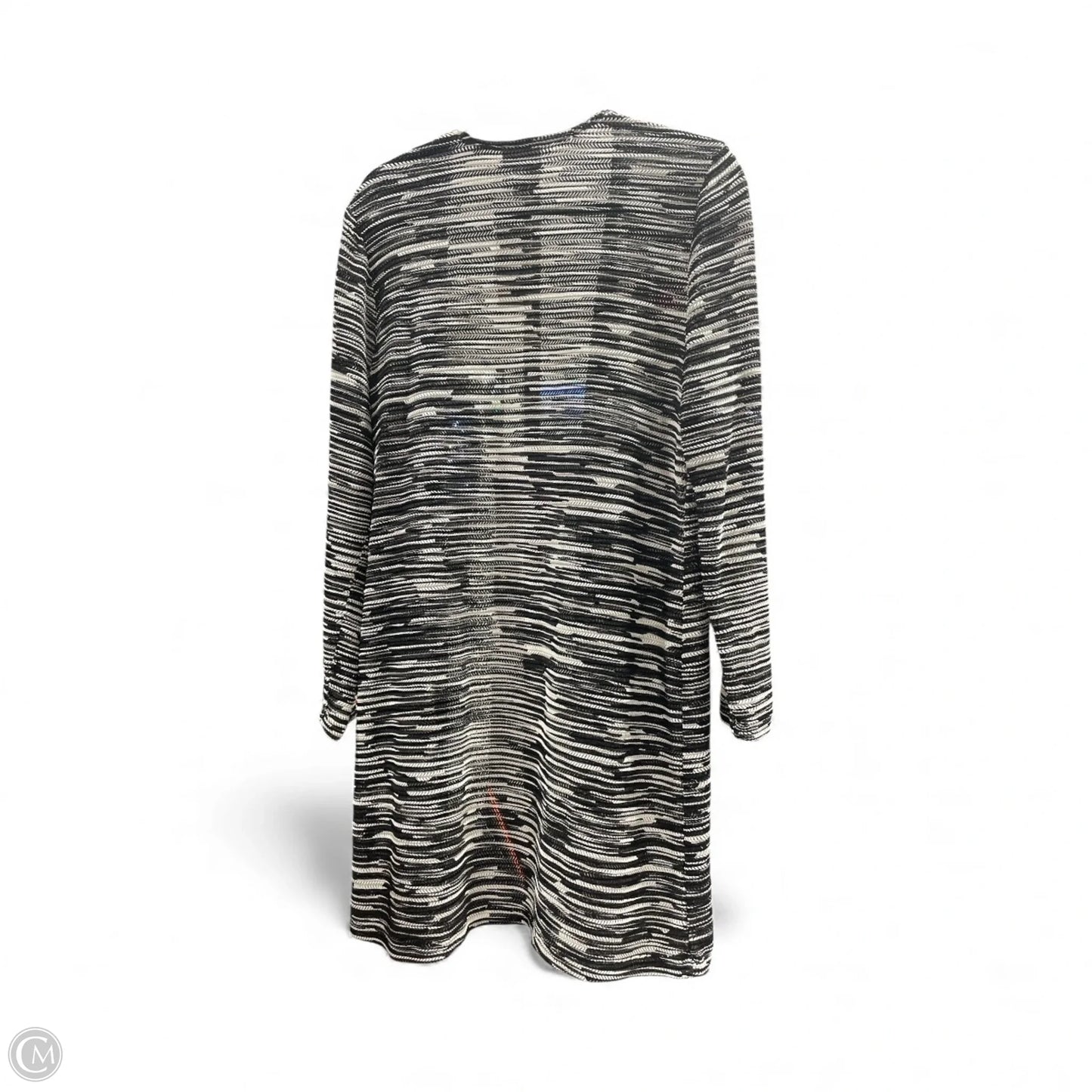 Cardigan By Chicos In Black & White, Size: M