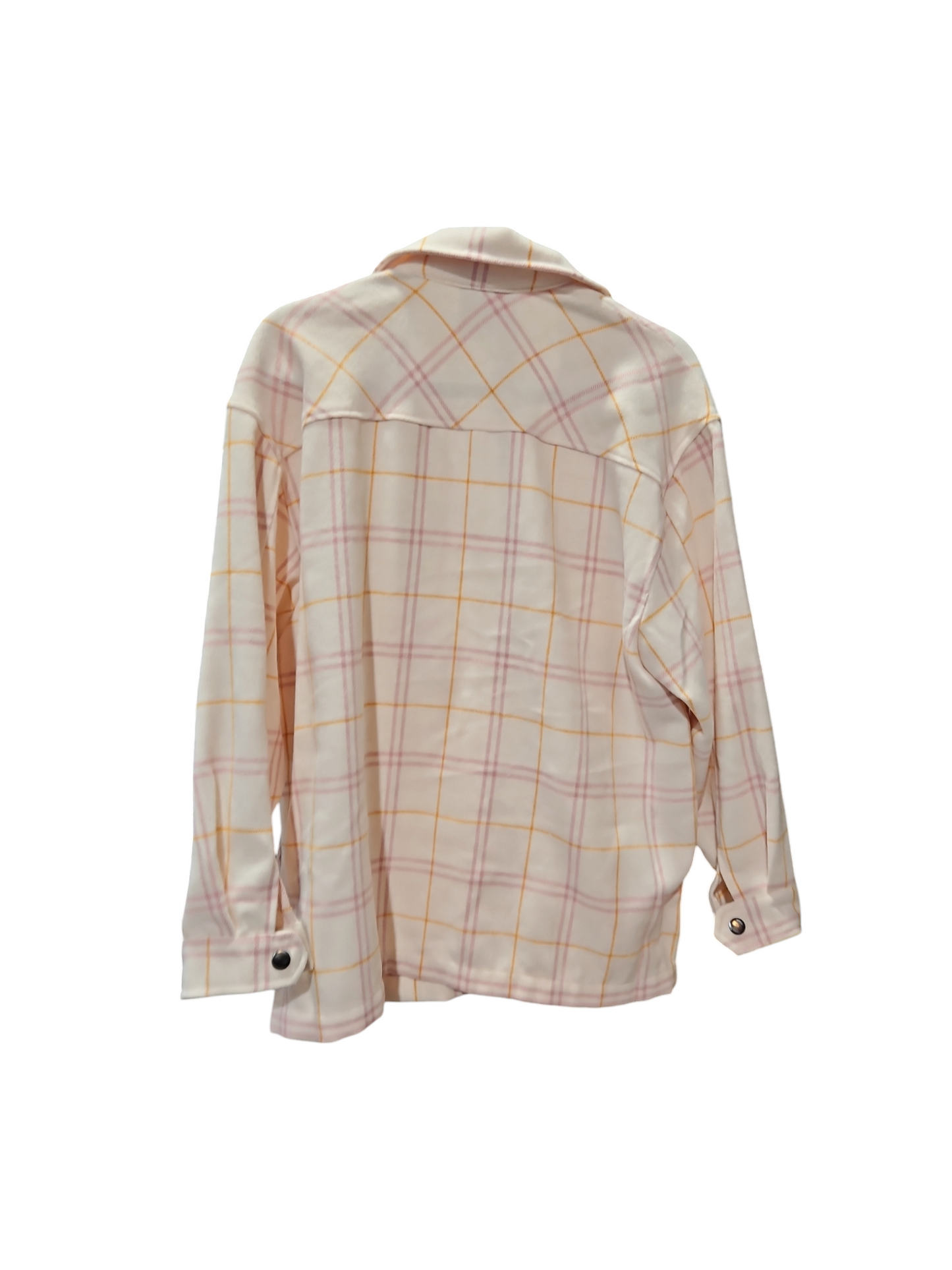 Jacket Shirt By Clothes Mentor In Plaid Pattern, Size: S