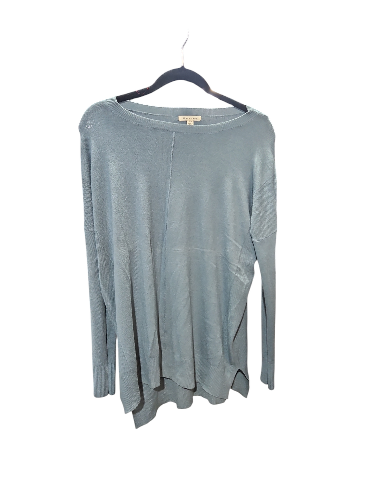 Tunic Long Sleeve By Tea N Rose In Blue, Size: S