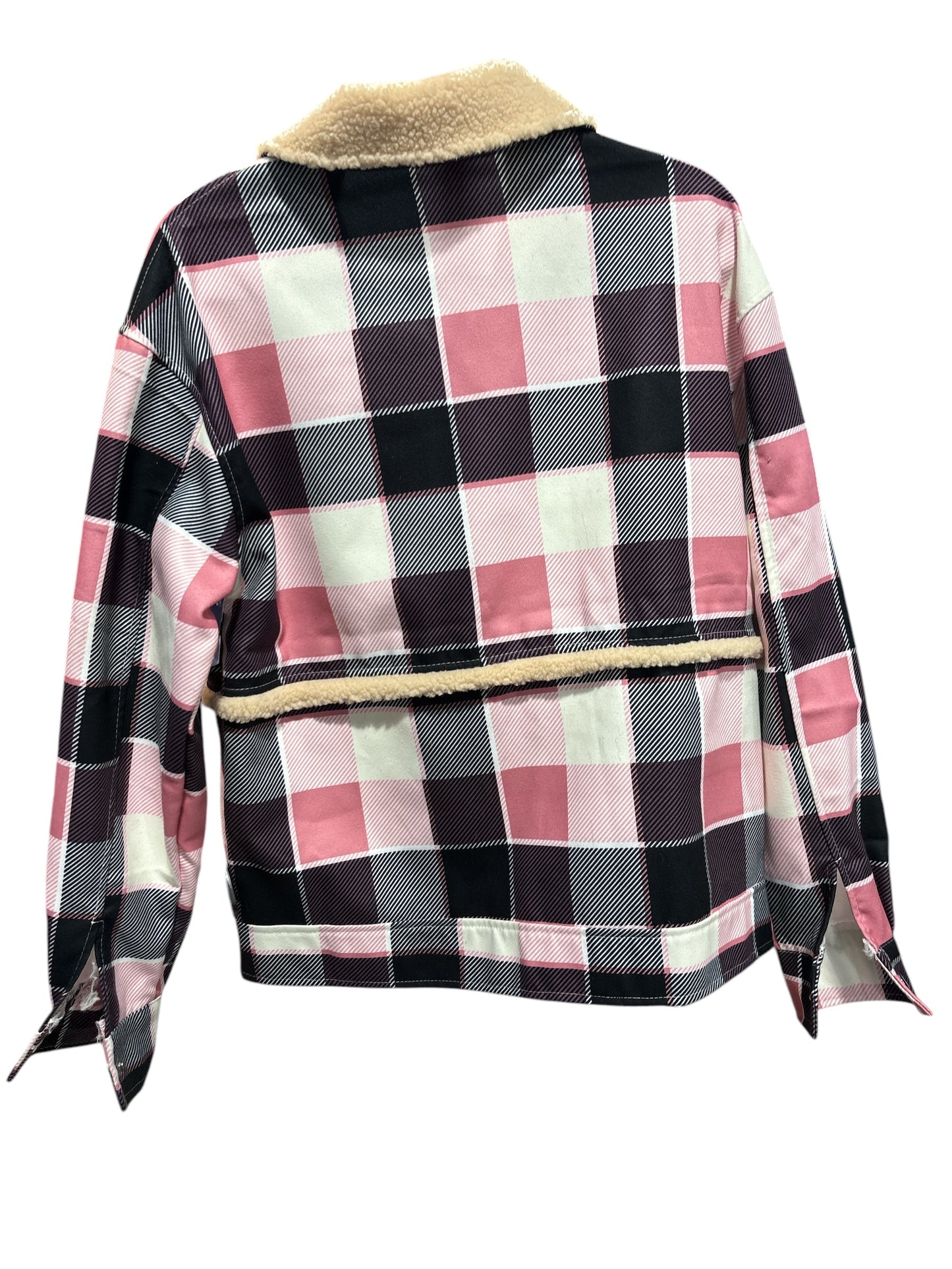 Jacket Shirt By Clothes Mentor In Plaid Pattern, Size: M