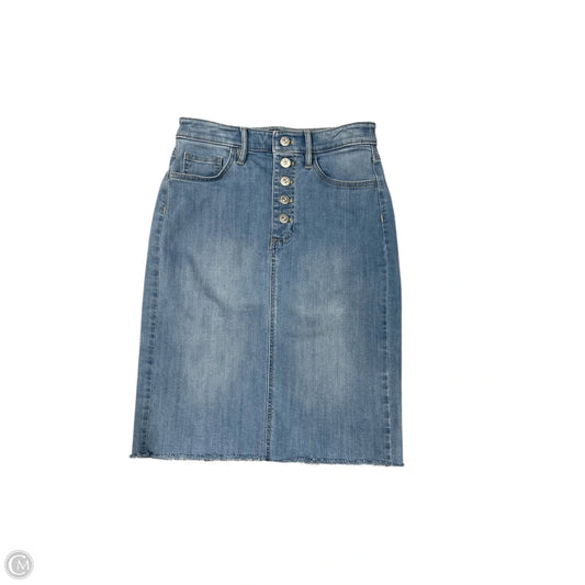 Skirt Midi By Banana Republic In Blue Denim, Size: 2