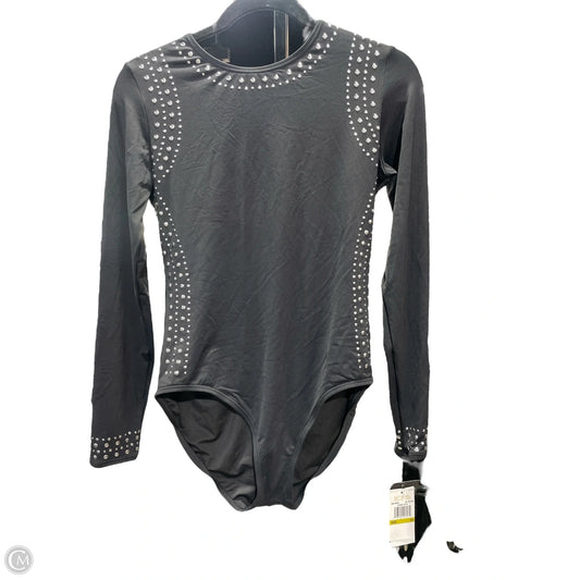 Bodysuit By Michael By Michael Kors In Black & Silver, Size: 14